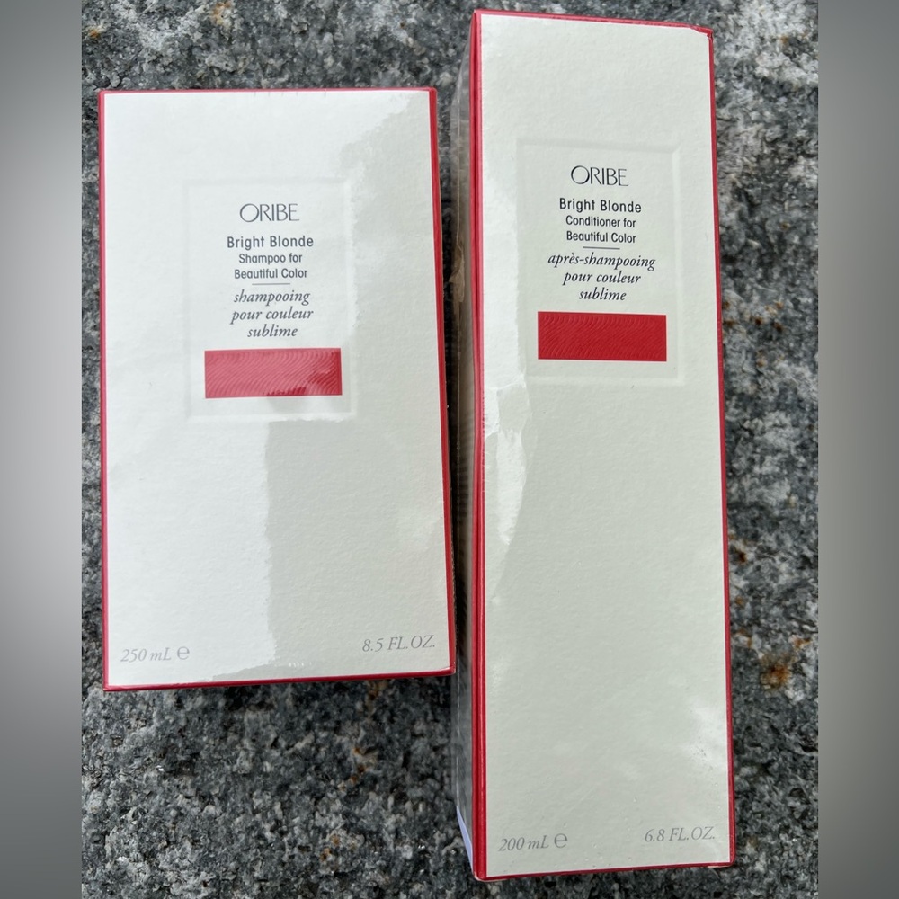 ORIBE Bright Blonde Shampoo and Conditioner Set for Beautiful Color New Sealed